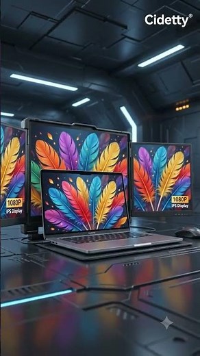 🔥 Turn Your Laptop into a Triple Screen Workstation! |CIDETTY Portable Laptop Screen Extender Review