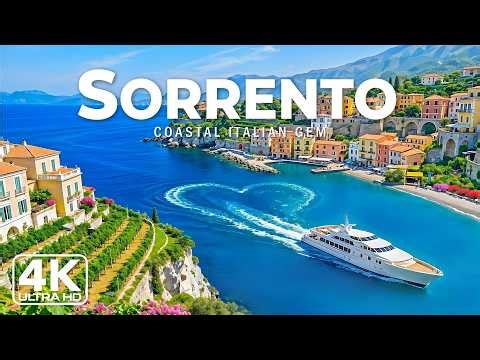 [4K] Sorrento 🇮🇹 Drone Footage | Amalfi Coast Paradise Beach Walk & Corso Italia Tour