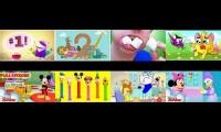 Mix of 8 videos from youtube : StoryBots Numbers Song