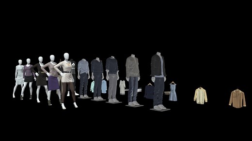 Clothes And Mannequins Collection - Download Free 3D model by Zohan.Abrar