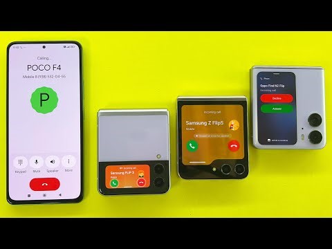 POCO F4 Outgoing Call + Incoming Call Samsung Z Flip 3, Z Flip 5, OPPO Find 2N Flip