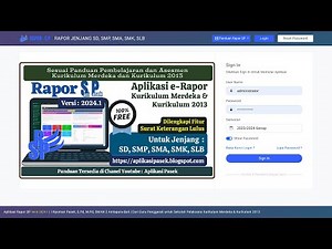 Cara Mengisi Referensi P5 Beserta Nilainya Pada Aplikasi Rapor SP Semester Genap Tahun 2023/2024