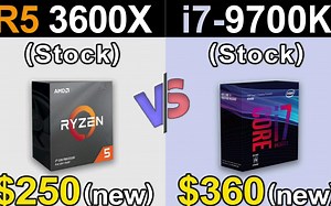 Ryzen 5 3600X vs i7-9700K 游戏性能对比