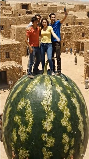 Watermelon Explosion Gone Wrong 😱 #shorts #viralshorts #watermelon #explosion #ai #trend