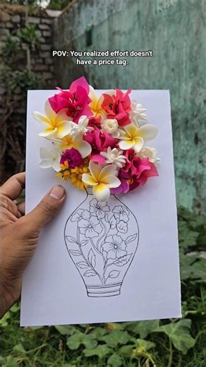 POV: your drawing started blooming for real 🌸✨ #art #shorts #artist #creative #flowers #drawing