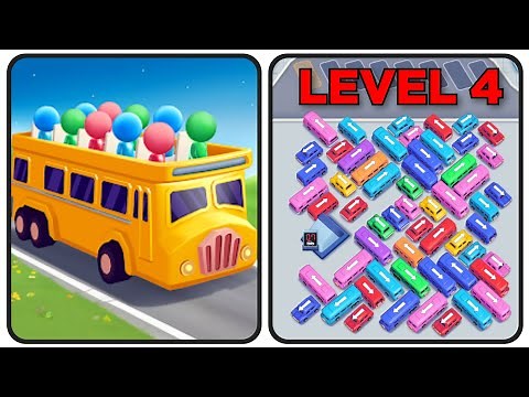 Bus Out Level 4 Game Walkthrough || Bus Out - Bus Jam Puzzle Game