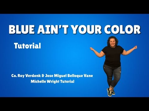 Blue ain’t your color line dance tutorial intermediate choreography by Verdonk & Vane