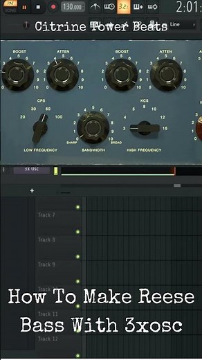 How To Make Reese Bass With 3xosc - Fl Studio
