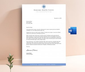 Medical Letterhead, Doctor Letterhead, Nurse Stationery, Editable Business Letterhead Template, Printable Word Letterhead, Custom Letterhead - Etsy UK