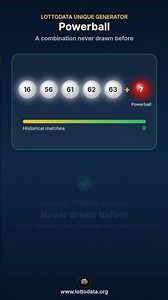 Powerball unique number generator