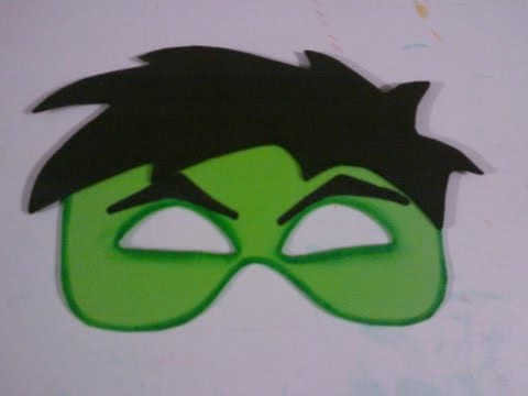👉Tutorial, como hacer antifaz hulk con fomi😉