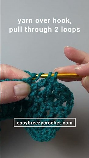 Learn how to treble crochet (tr) step-by-step