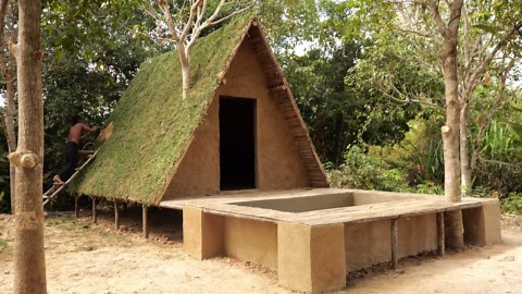 Building The Most Villa Under Grass With Swimming Pool