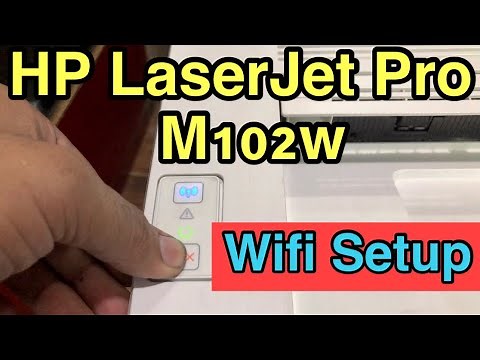 How to wifi setup HP LaserJet Pro M102w I easy to use I ink tec printers