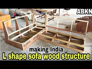 L shape sofa corner set making step by step full tutorial