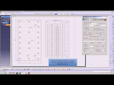 CATIA V5 macro: Advanced holes table