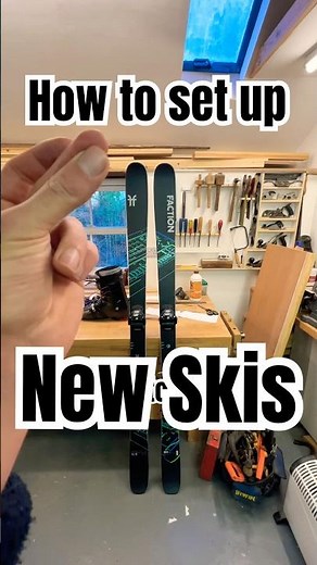 How to set up new skis #skis