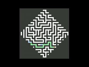 Diamond Shape Pathfinding Visualization