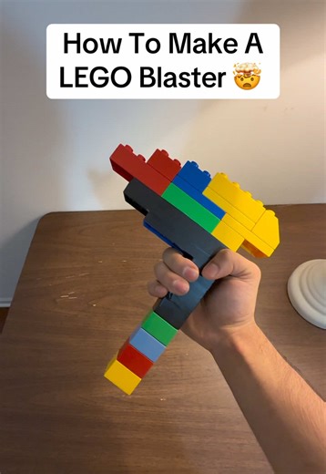 How To Make A LEGO Blaster 🤯 #lego #legogun #nerf #nerfwar #toys