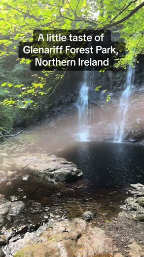 A little taste of Glenariff Forest Park on the coast of Northern Ireland. Stunning weather. One of the most magical places I’ve ever been to #hiking #hike #beautiful #scenery #outdoors #calm #hiker #vacation #northernireland