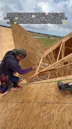 GENIUS ROOFING TRICK! ⚡ Secure OSB Sheathing Fast & Perfectly! 🤯