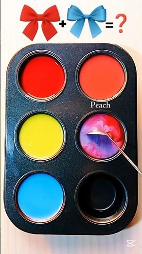 Colorpalette / Orchid Red + Lime Yellow + Light Blue | Playful Color Harmony #colormixing #shorts