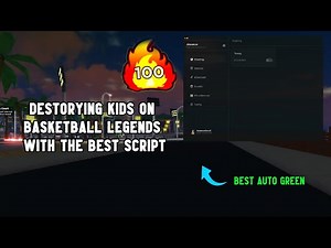 Destorying Kids On Basketball Legends With The Best Script | Auto Green, Auto Defend, Speed Changer)