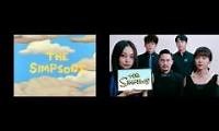 Mix of 2 videos from youtube : The Simpsons intro comparison