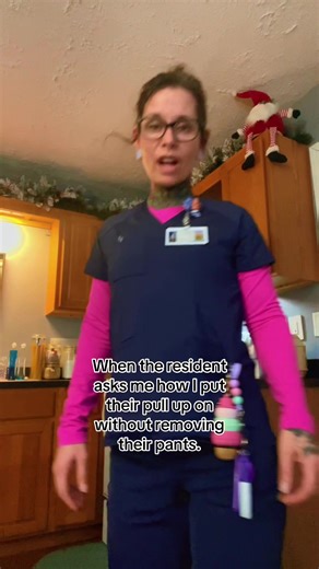 #cna #resident #healthcare #voodoo #tricks | how to put on pull up with pants cna