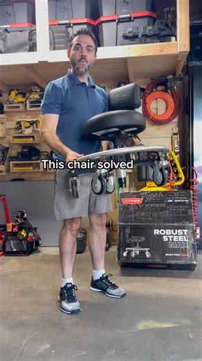 MEET THE VYPER CHAIR, the last shop chair you’ll ever buy 🔥 Proudly made in America 🇺🇸 with over 7,500 5-Star Reviews! VYPER is the go-to solution for 75,000 hard-working Americans. 💪 VYPER is loved by Mechanics, Detailers, Garage Enthusiasts, and Tradesmen of all kinds. ✅ Large, Oversized Casters ✅ Supportive Backrest ✅ Thick, Durable Seat ✅ Strong, Sturdy Build Shop now and save up to $200 on packages 🔥 | Vyper Chair