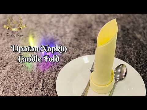 5 cara melipat napkin dengan mudah.