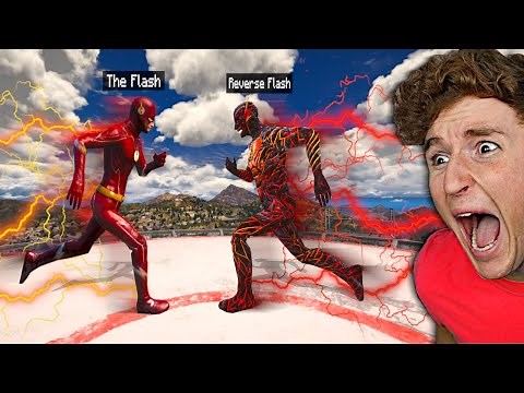 Playing As FLASH vs REVERSE FLASH In GTA 5.. (Mods)
