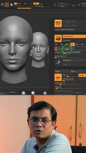 Focal Length in ZBrush #reinsacademy #vishalrein