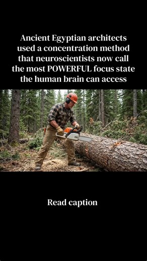 1. Egyptian master builders had a rule before touching any calculation for the pyramids: sit in complete darkness for no less than four minutes before beginning work. No speech. No movement. Eyes open, seeing nothing. They called it