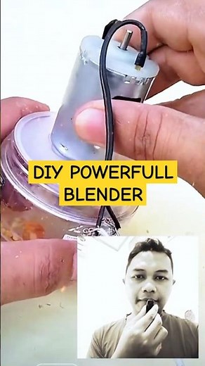 DIY Powerful Blender – Build a Simple Electric Blender from Everyday Materials! #Shorts#diy