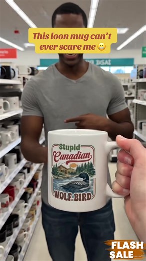 Stupid Canada Wolf Bird Mug ☕️ #heatedrivalry #ilyarozanov #shanehollander #loon #stupidcanadianwolfbird