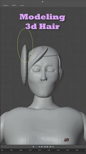 Sculpting 3d Hair from UV Spheres - Blender Beginners
