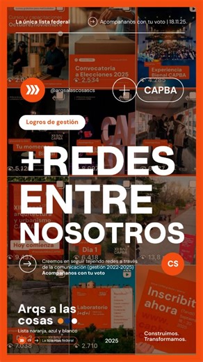 Arqs a las cosas Consejo Superior on Instagram: "💻 Modernizamos la comunicación del CAPBA Durante el período 2022–2025, desarrollamos una nueva página web, más clara y dinámica, que centraliza toda la información institucional e incorpora sistemas de inscripción directa para facilitar la participación. También lanzamos un nuevo Instagram, un canal ágil, federal y cercano para seguir construyendo vínculos con las y los colegas. 🤝 Creemos en una comunicación que conecte, que escuch