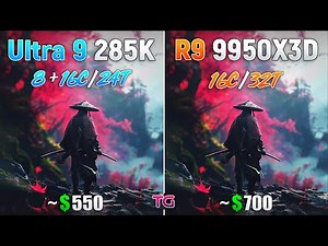 Ryzen 9 9950X3D vs Ultra 9 285K - Test in 10 Games