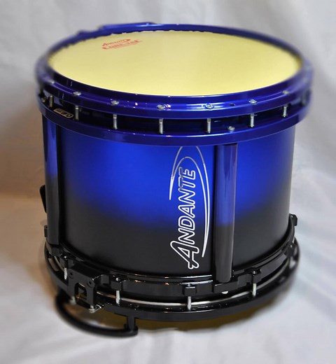 Gorgeous NG Reactor Snare Drum Custom Finished in Cobolt Blue Fading to Black. Just another great combo by Andante | Andante Drums Official