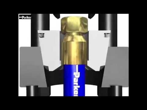 Proceso de crimpado de mangueras alta presión.