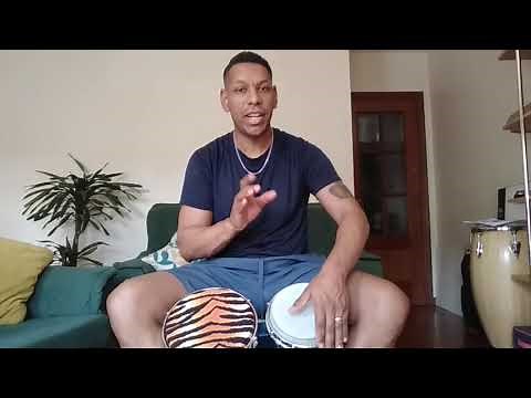 Tutorial de bongo, base, golpe martillo, bachata.
