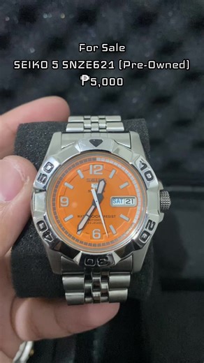 Seiko 5 SNZE621 Sports Automatic for Sale - Orange Dial
