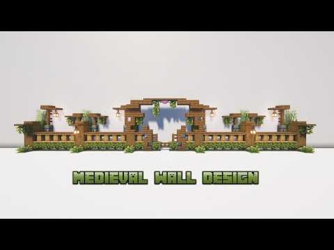 Minecraft: Medieval Big wall Design | Tutorial