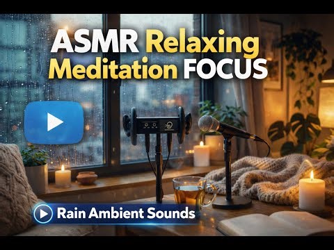 ASMR Relaxing - Meditation - Focus - Atmosphere Rain Ambient Sounds