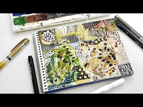 Zentangle with Watercolor | Creative Color Zentangle Art