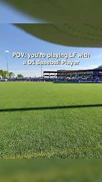 POV: play LEFT FIELD with D1 Baseball Player🔥#collegebaseball #d1athlete #pov #micdup #baseballgame