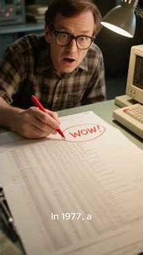 WOW! Signal: Did Aliens Say Hello in 1977?