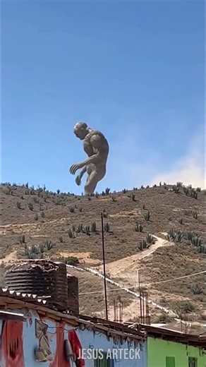 A Stone Colossus walks upon the mountains