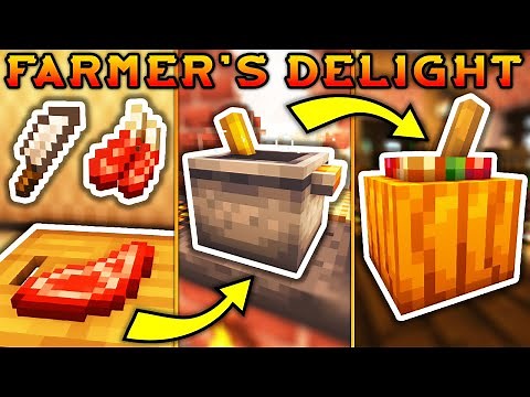Farmer's Delight! 1.18.2 (Become a Chef!) | Minecraft Mod Showcase